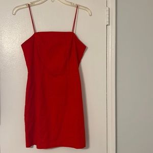 Urban outfitters Red linen spandex dress